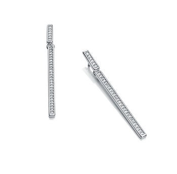 Pendientes de mujer Viceroy largos de plata y circonitas