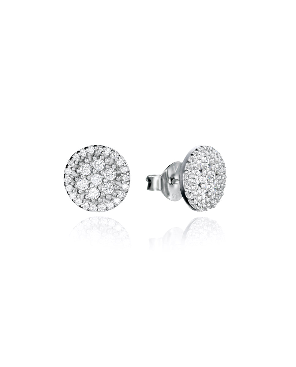 Pendiente De Aro De Plata De Ley De 15 X 5 Mm Con Forma De D Y Circonita Cúbica Pavé, Regalo De Eternidad - México