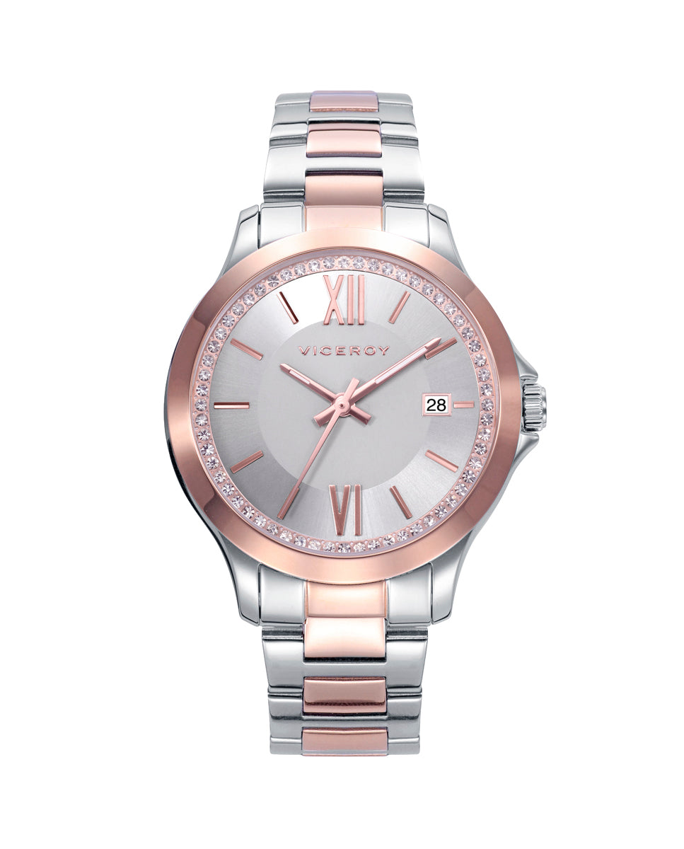 Comprar online y barato Reloj Viceroy mujer acero bicolor rosa Rolex ref.  42414-93 sin costes de envío. - PRECIOS BARATOS. Comprar en Tienda Online  de Venta por Internet. Joyería Online