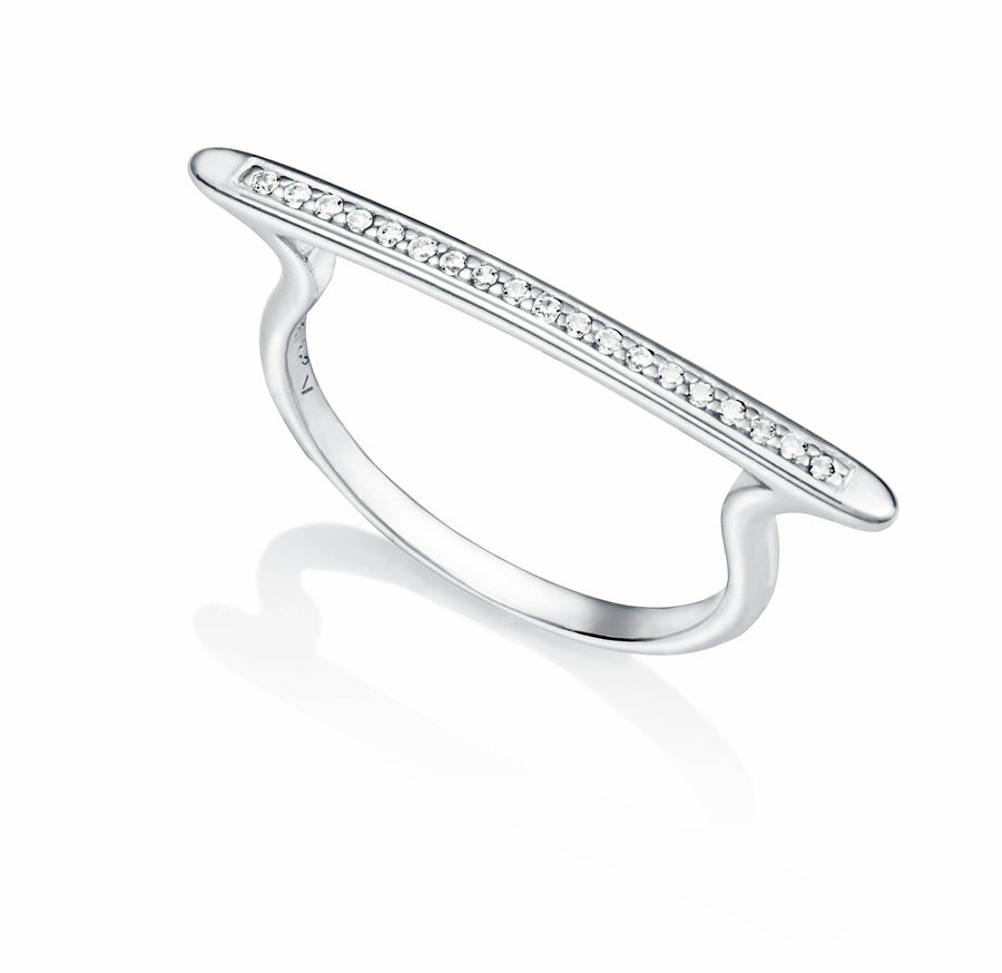 Sterling Silver Ring Wiz Cz Lady Jewels