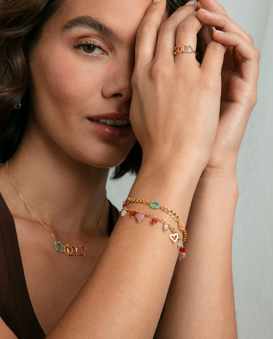 Puls Plata De Ley Baño Oro Circ Sra Jewels