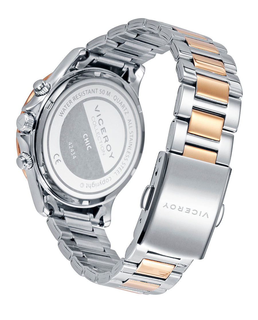 Multi Acero Ip Rosa Brazalete Sra Va