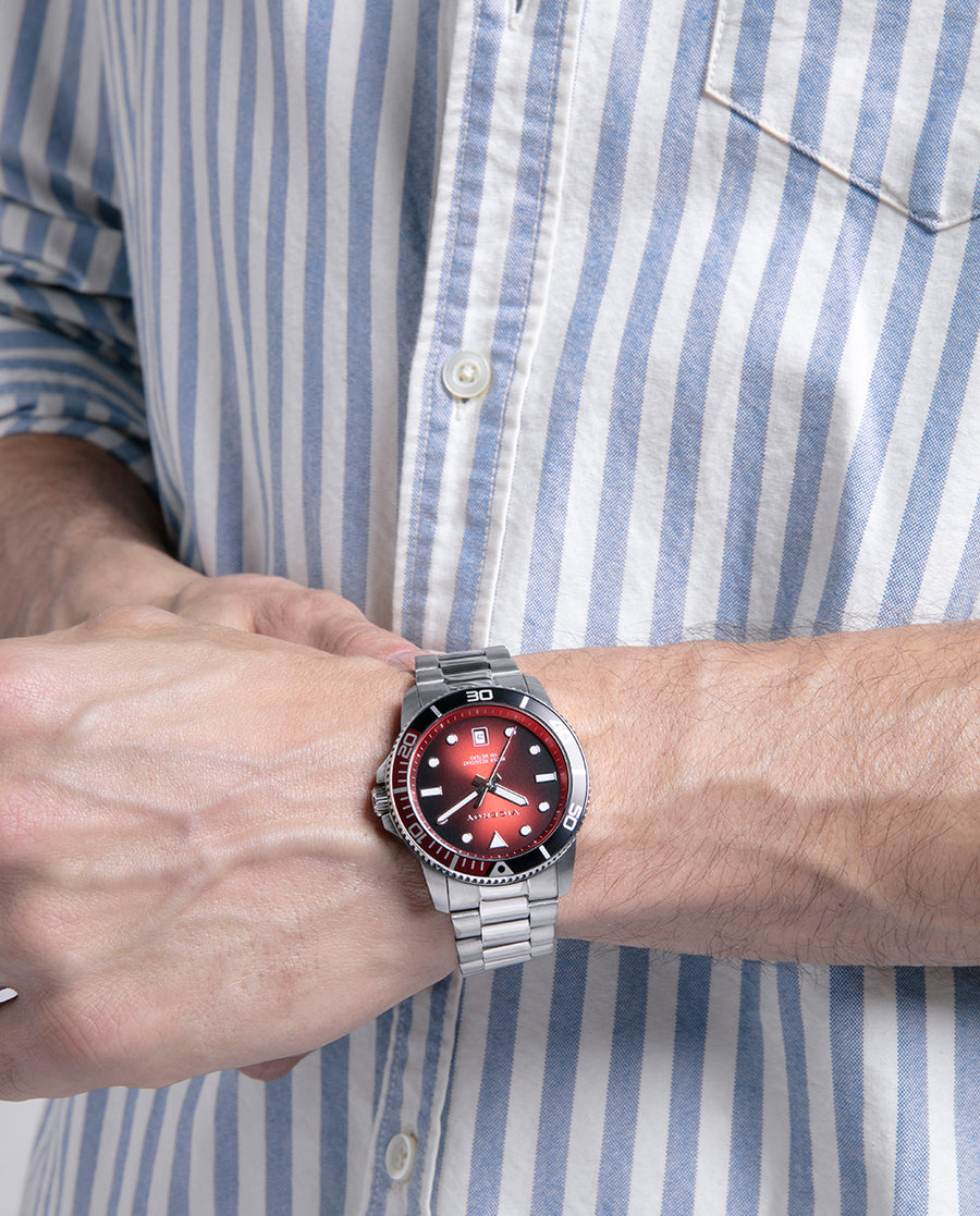 Reloj Acero Brazalete Sr Va