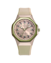 Beige Aluminium And Stainless Steel Ip Green Watc
