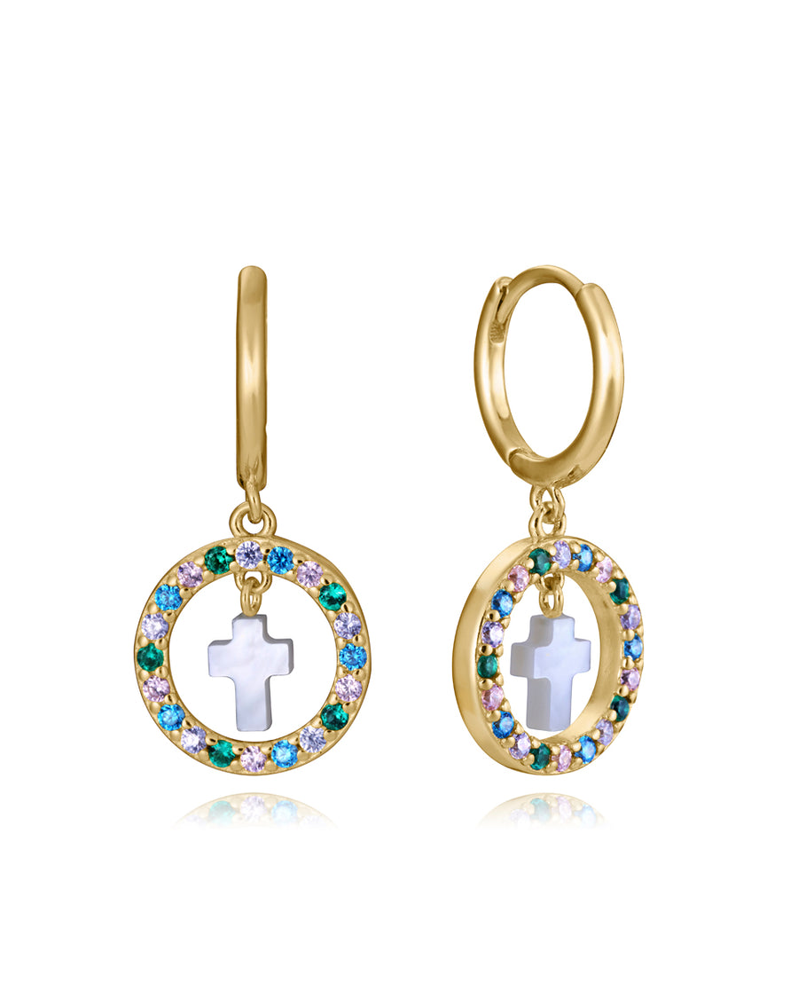Pend Plata De Ley Baño Oro Cz Niña Jewels
