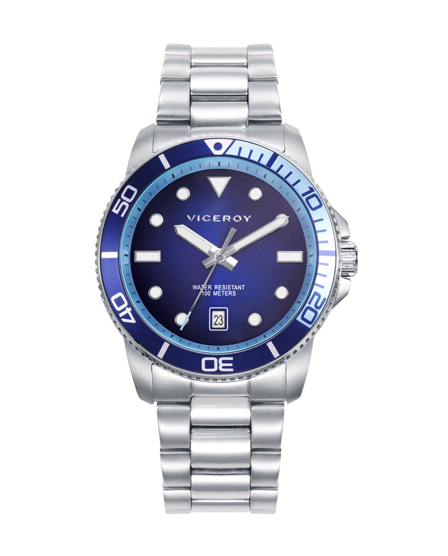 Reloj Acero Brazalete Sr Va
