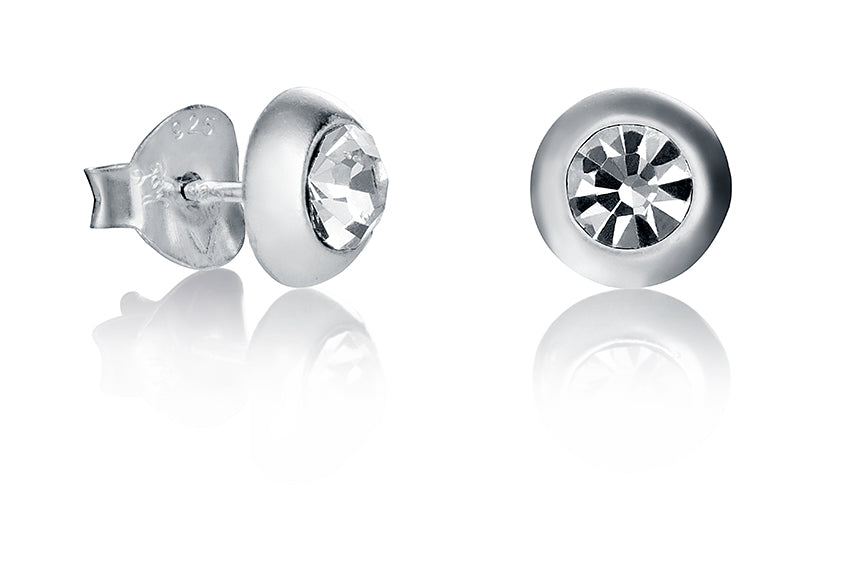Pendientes Plata Y Cristal Sra Jewels Expositor
