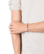 Pulsera De Eslabones Acero Cuadrados Sr Fsn