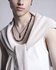 Collar Acero Ip Negro Flecha Sr Fn