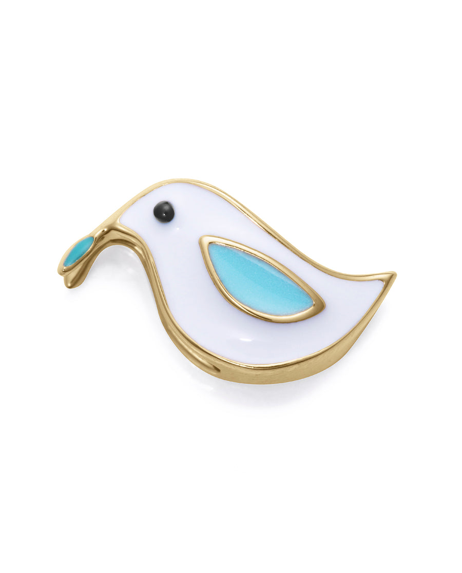 Steel Ip Gold Enamel Pigeon Bracelet Component: G