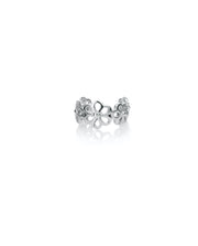 Pendietes Earcuff Plata Flores Caladas Sra Jwl