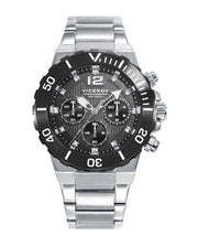 Crono Acero Ip Negro Brazalete Sr Va