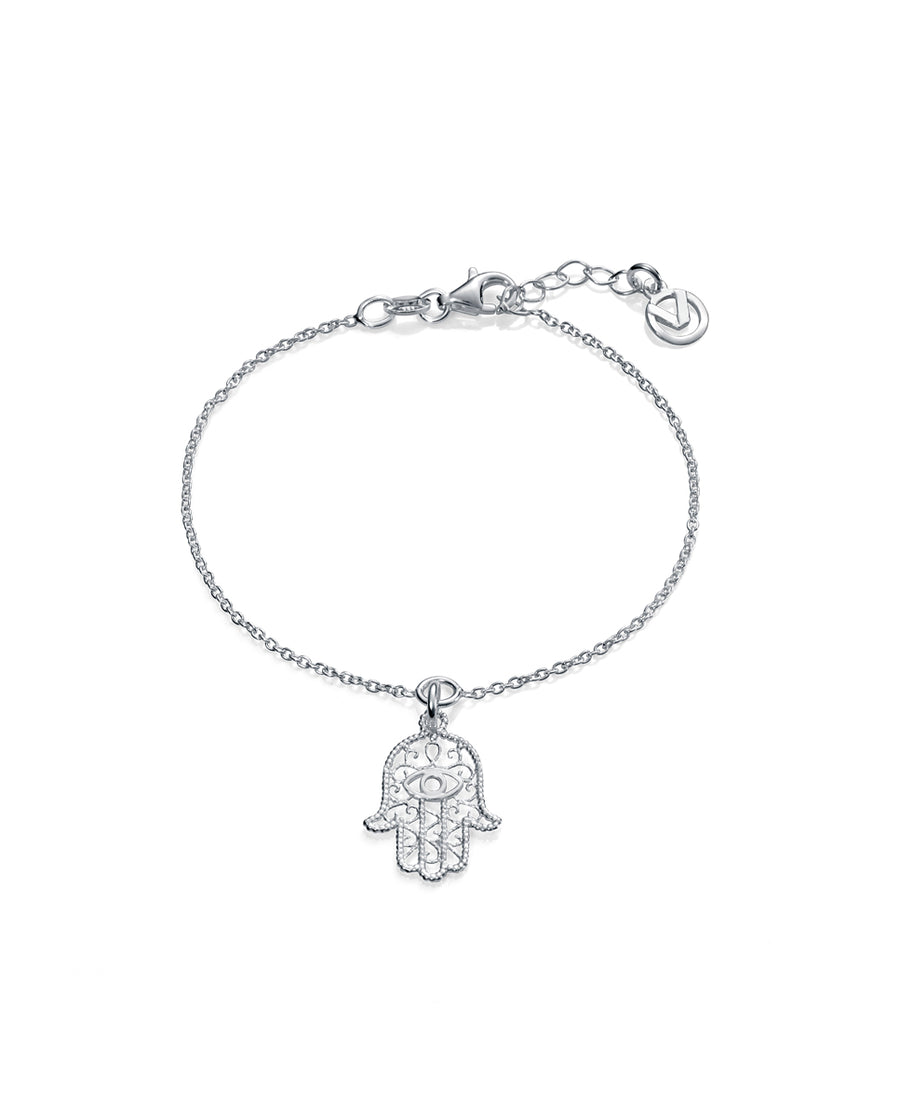 Pulsera Plata De Ley Mano De Fátima Sra Jewels