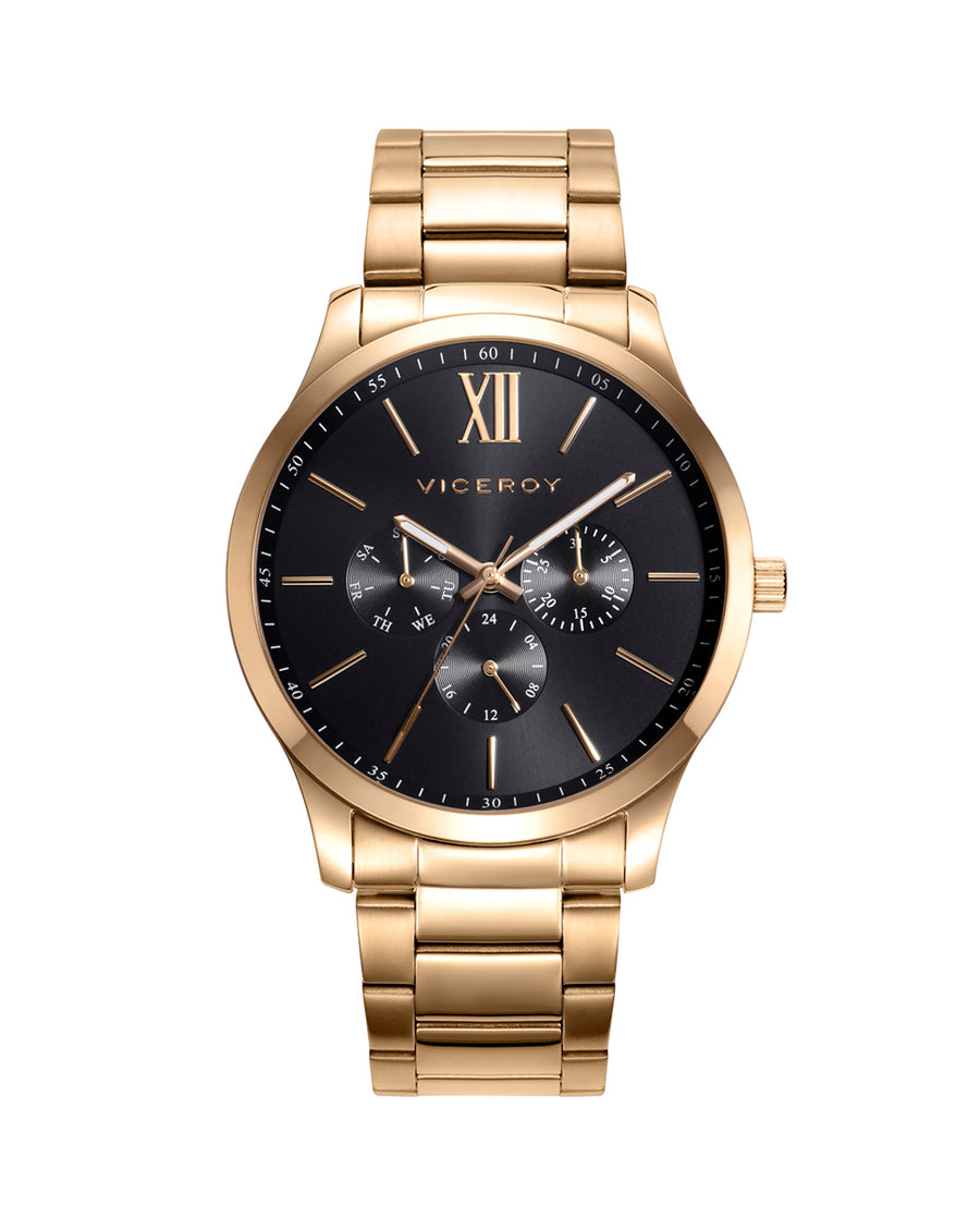 Multifunción  Acero Ip Dorado Brazalete Sr Va