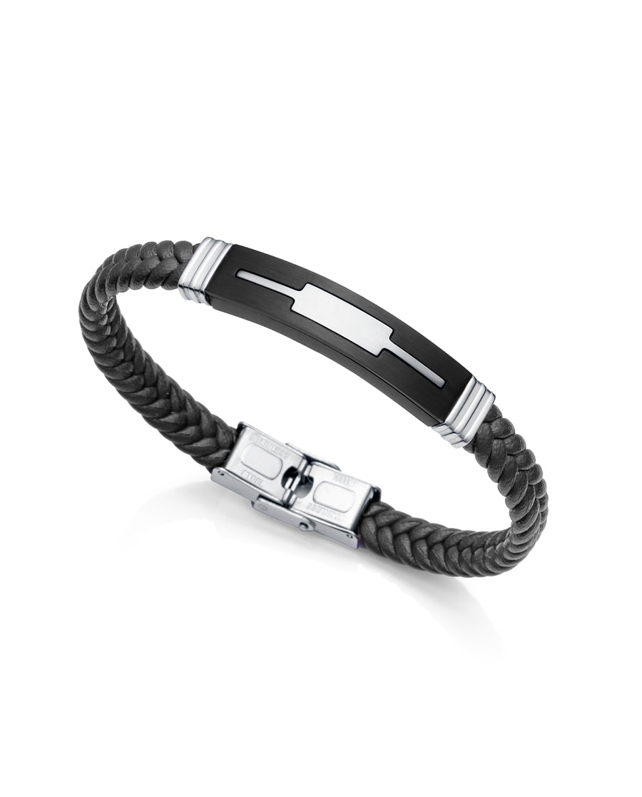 Puls Acero Ip Negro Piel Negra Sr Fn