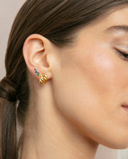 Sterling Silver Earrings With Gold Plating And Co