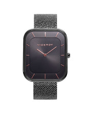 Reloj Acero Ip Gris Brazalete Sra Va