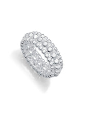 Anillo Acero Chapado Plata Ancho Medio Sra Fshn
