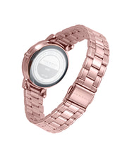 Reloj Acero Ip Rosa Brazalete Sra Va
