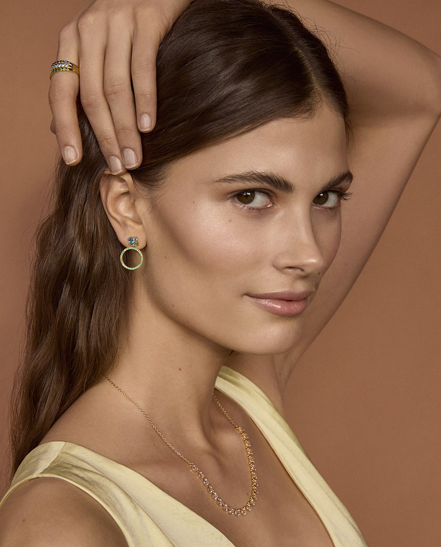 Anillo Plata De Ley Baño Oro Circ Sra Jewels