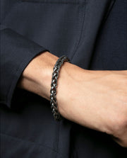 Steel Bracelet With Links: Length 21,5 Cm Man Fas