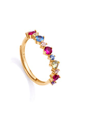 Anillo Plata De Ley Baño Oro Circ Sra Jewels