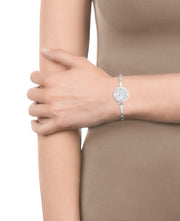 Brazalete Acero Arbol Vida Circonitas Sra Fsn