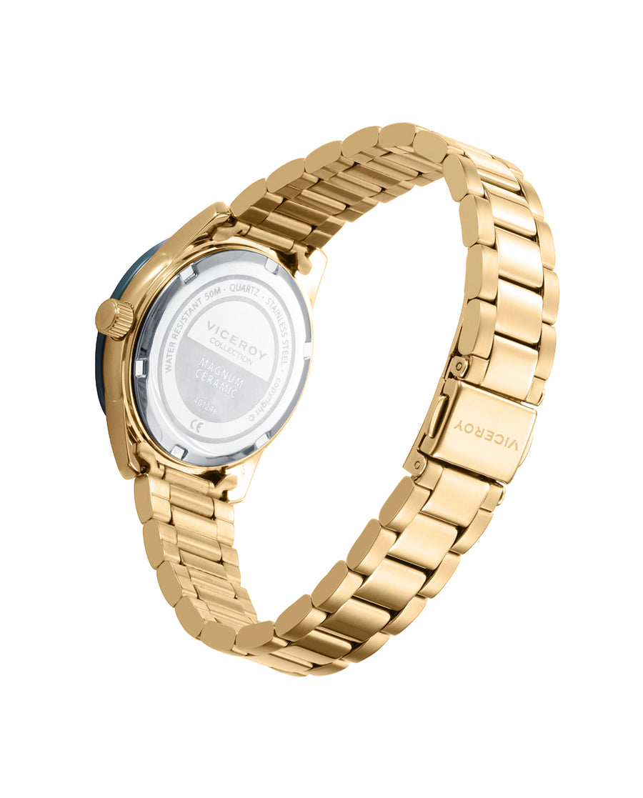 Montre Ip Acier Doré et Bracelet Céramique Mrs Va