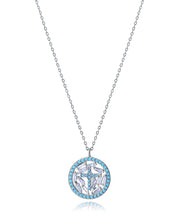 Sterling Silver Necklace With Rhodium Plating And
