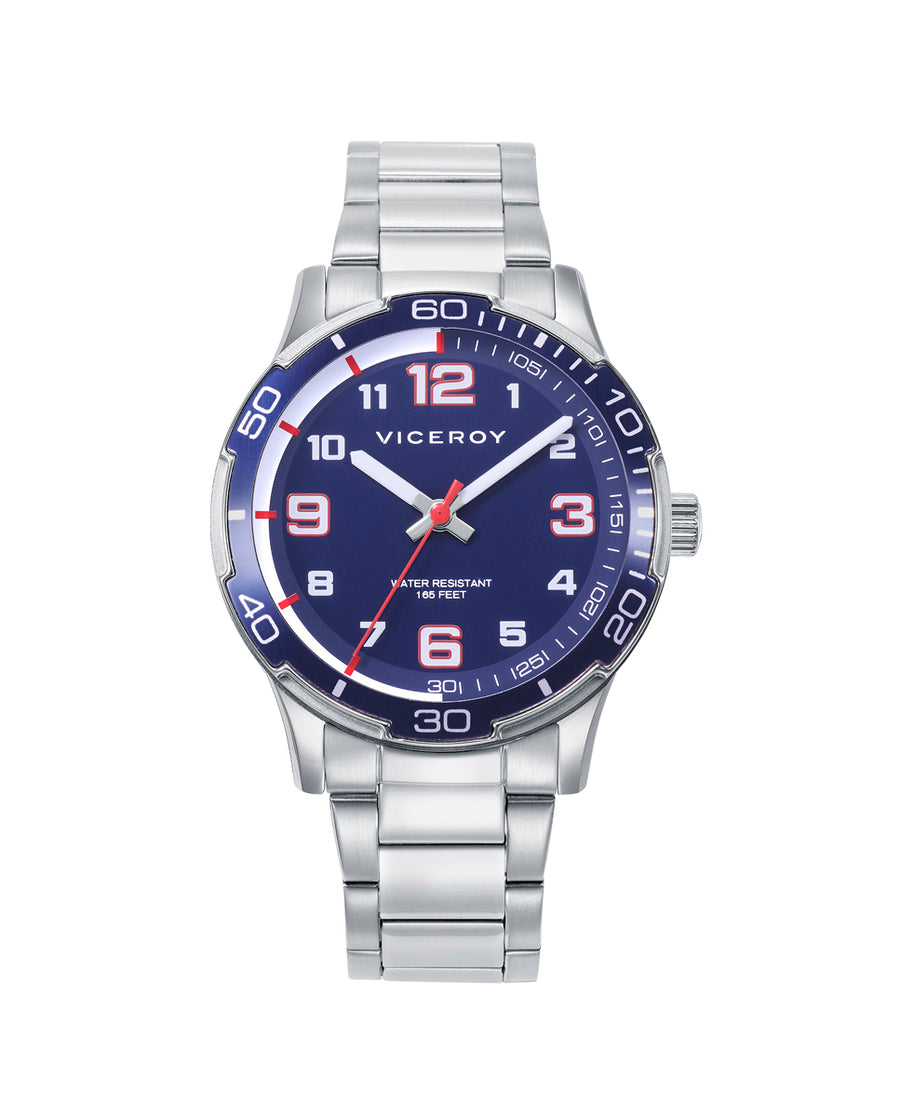 Reloj Acero Y Aluminio Brazalete Niño Va