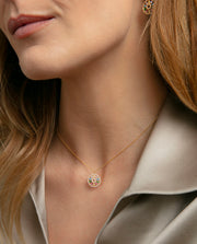 Collar Plata De Ley Baño Oro Circ Sra Jewels