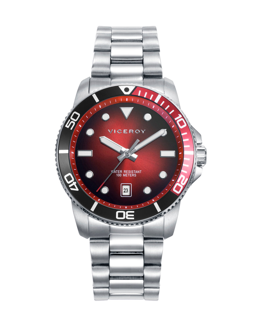 Reloj Acero Brazalete Sr Va