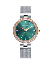 Reloj Acero Ip Dorado Brazalete Sra Va