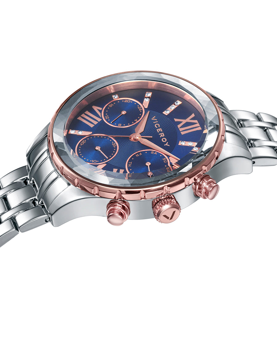 Multi Acero Ip Rosa Brazalete Sra Va
