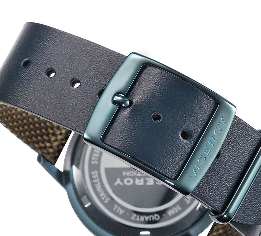 Reloj Acero Ip Azul Correa Sr Colours Va