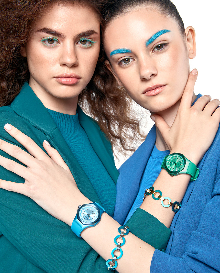 Green Aluminium And Stainless Steel Ip Green Watc