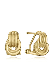 Sterling Silver Earrings With Gold Plating: Lengt