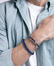Puls Acero Y Piel Azul Cordón Sr Fn