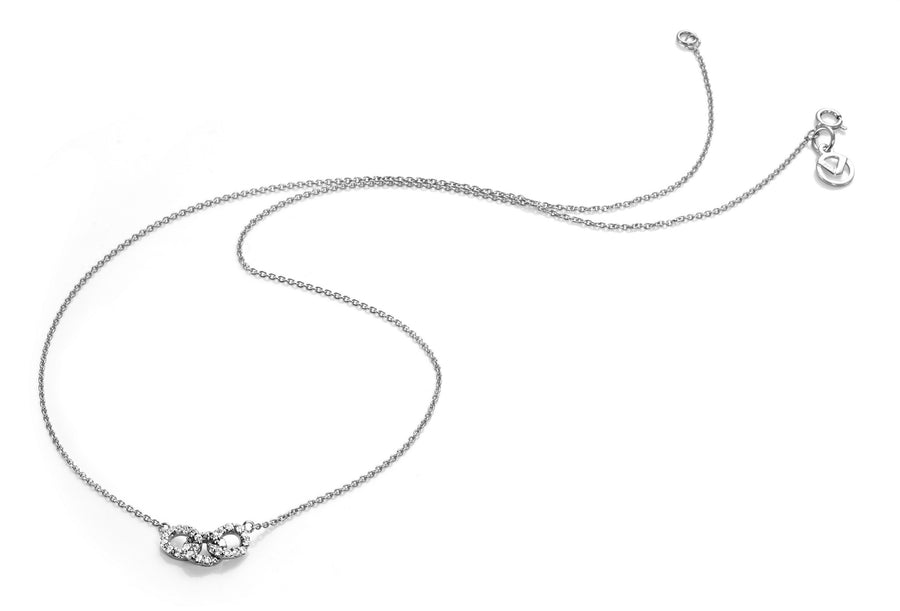 Collar Plata Y Circonitas Sra Jewels