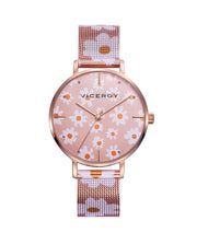 Reloj Acero Ip Rosa Brazalete Sra Va