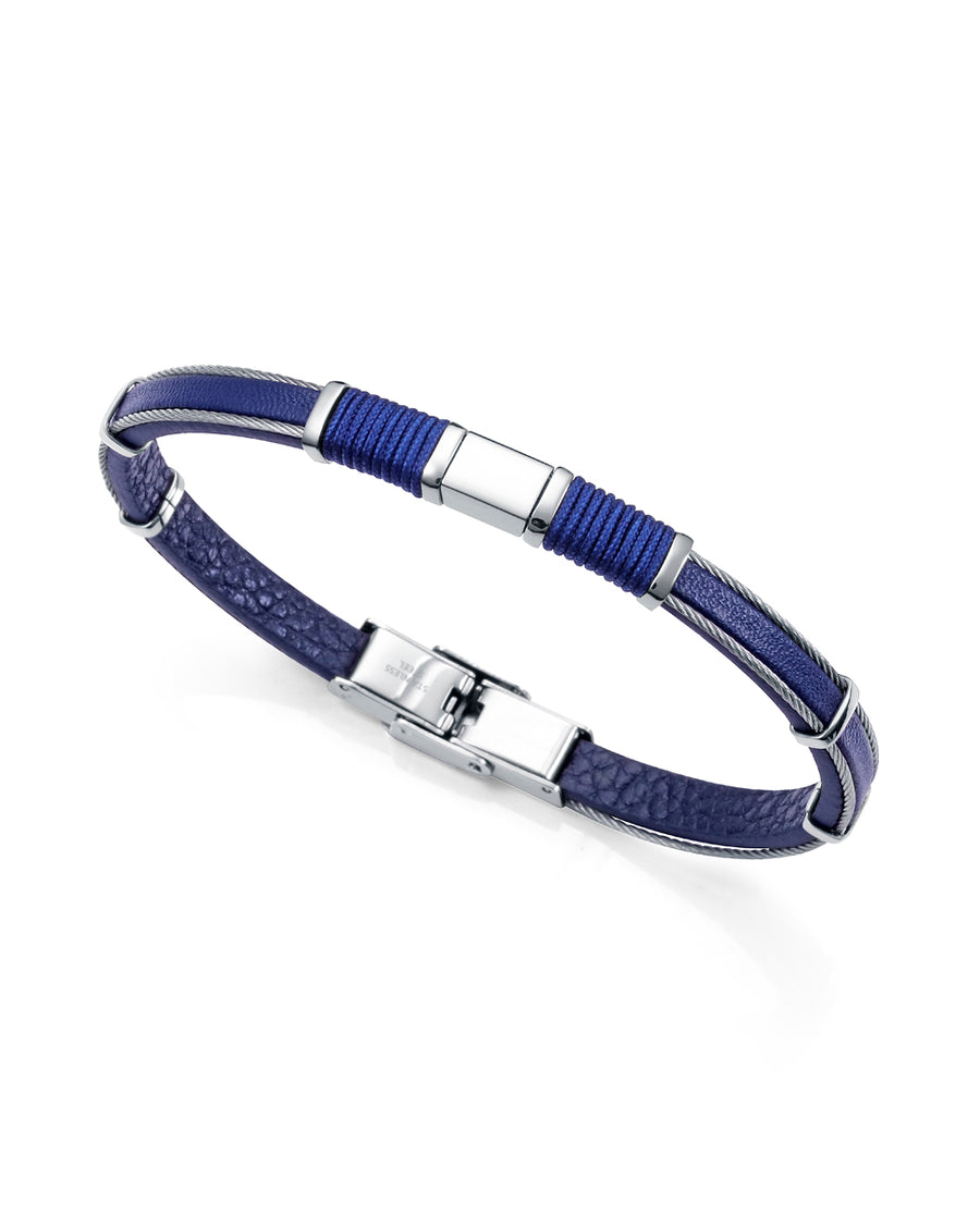 Puls Acero Y Piel Azul Cordón Sr Fn