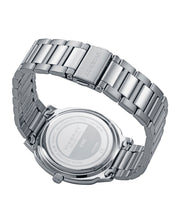 Reloj Acero Ip Negro Brazalete Sr Va