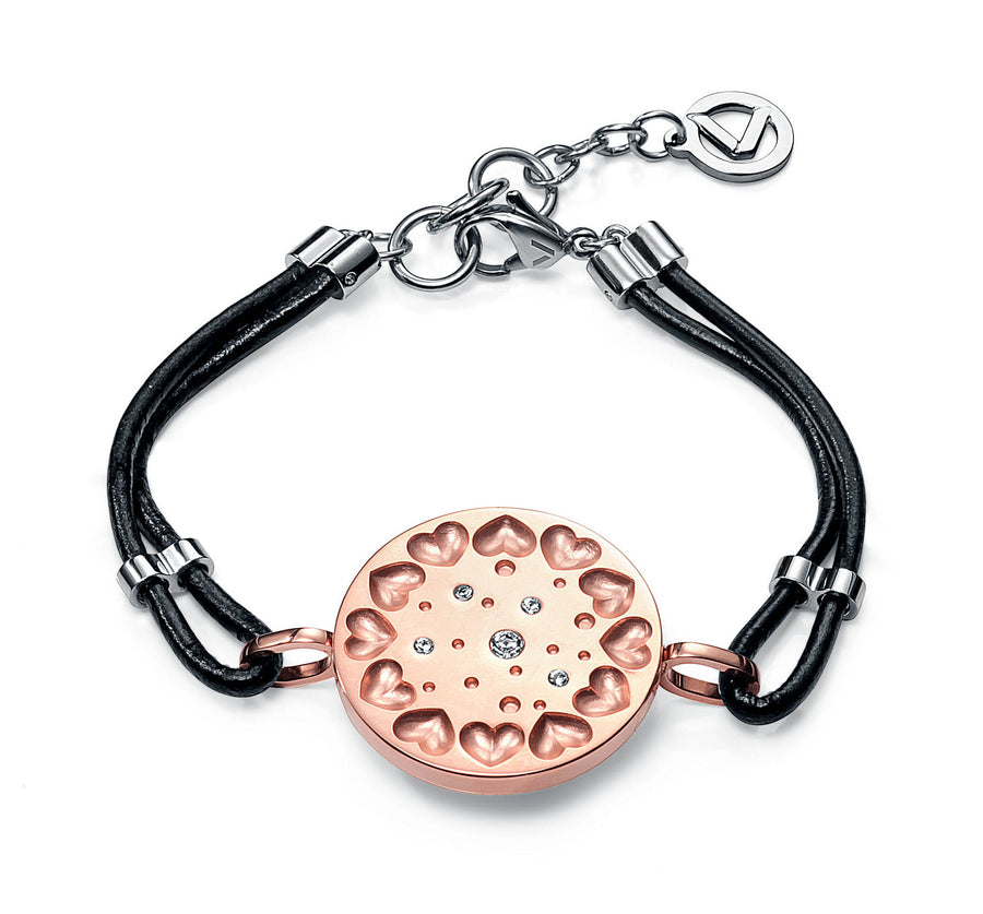 Brazelet S/steel Ip Rose Ladys Fashion
