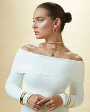 Anillo Acero Ip Dorado Tubogas Sra Fashion