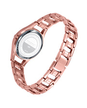 Reloj Acero Ip Rosa Brazalete Sra Va