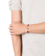 Puls De Acero Y Cordón Azul,  Rojo Sr Fn