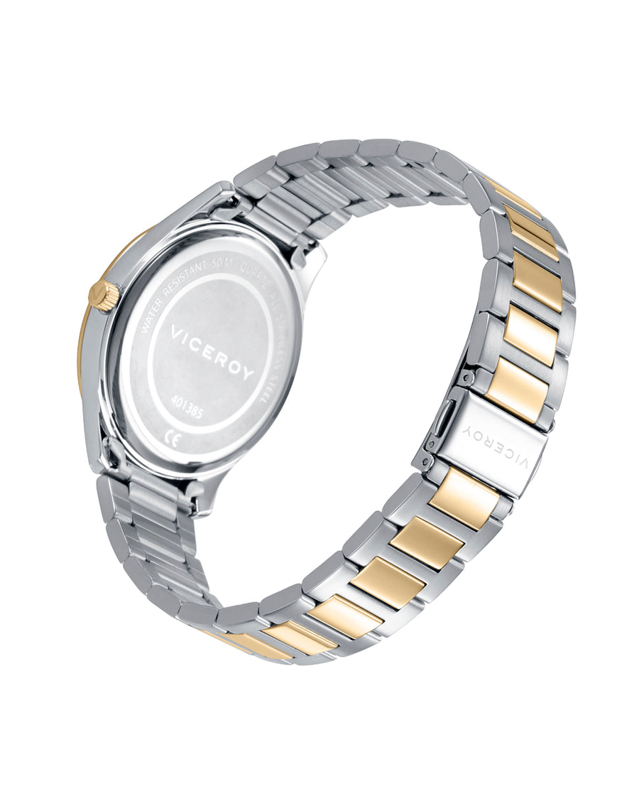 Reloj Acero Ip Dorado Brazalete Sr Va