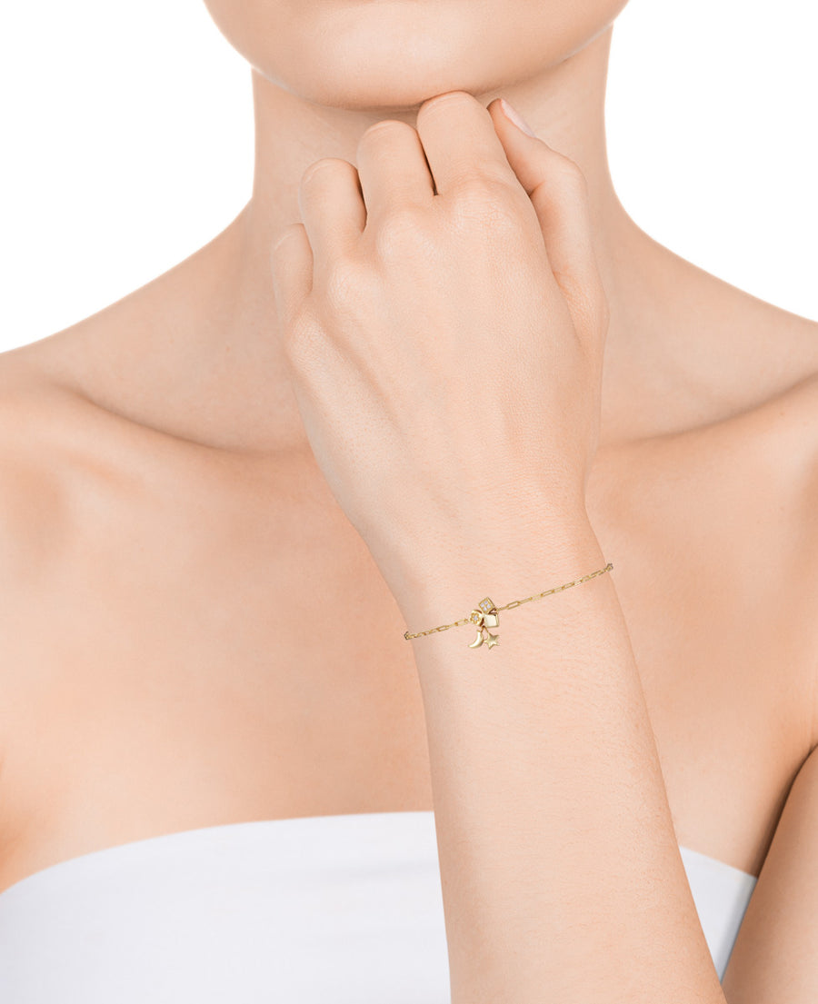 Puls Plata De Ley Baño Oro Circ Sra Jewels