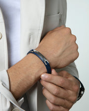 Puls Acero Y Piel Azul Sr Fashion