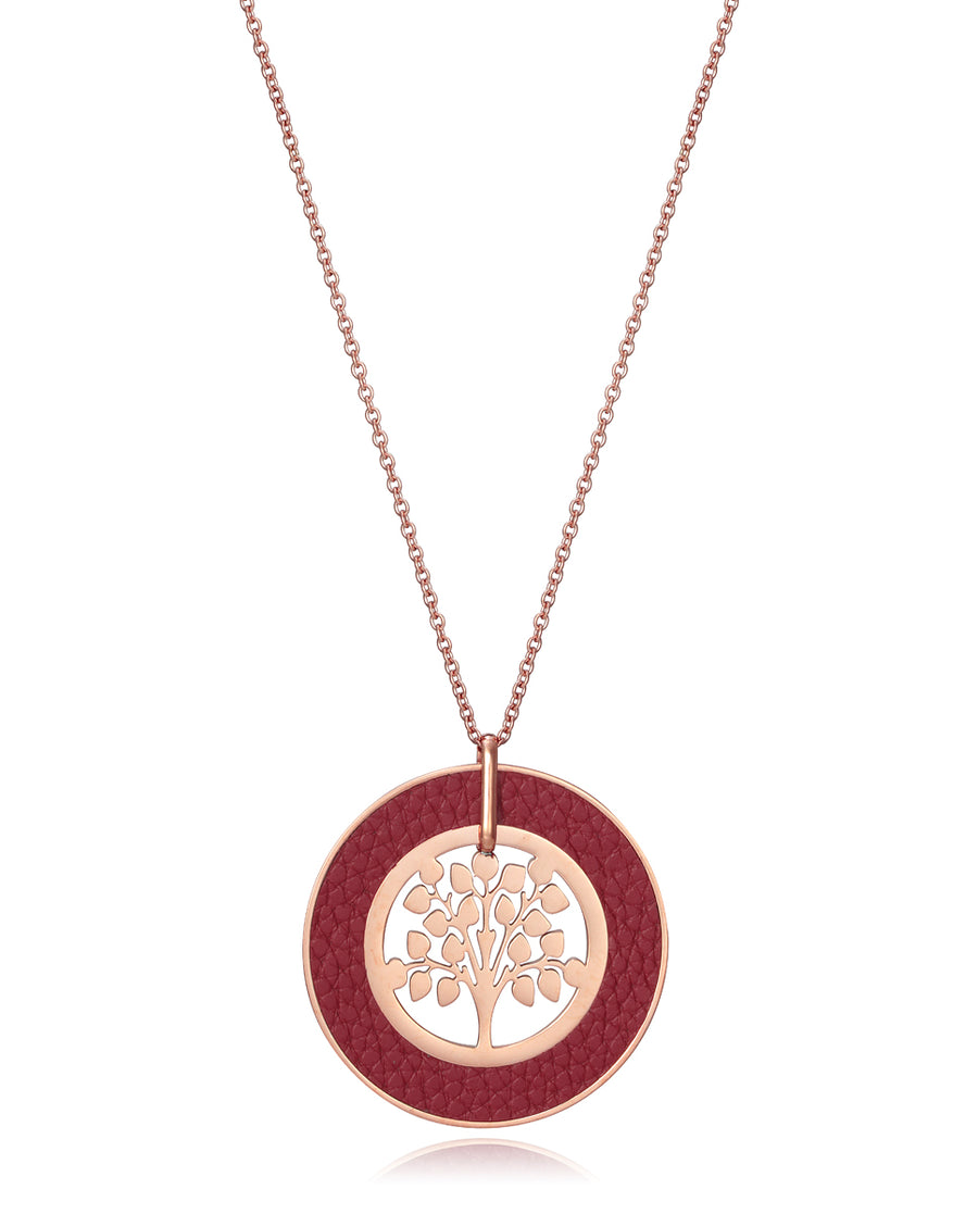 Coll Acero Rosado Arbol Piel Rojo Sra Fn